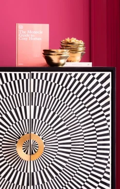Komody*KARE Design Komoda Electro 100x140 Cm Czarna