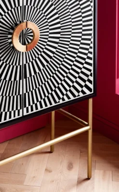 Komody*KARE Design Komoda Electro 100x140 Cm Czarna