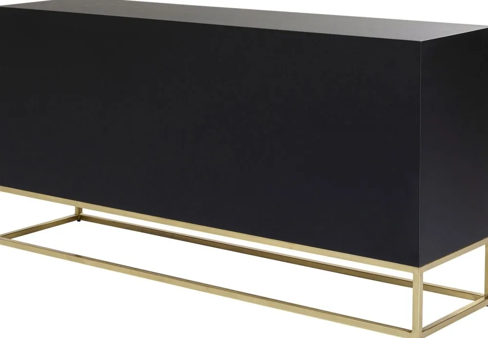 Komody*KARE Design Komoda Electro 160x80 Cm Czarno-biała