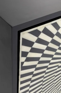 Komody*KARE Design Komoda Electro 160x80 Cm Czarno-biała