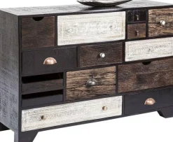 Komody*KARE Design Komoda Finca 114x80 Cm Ciemnobrązowa Mango