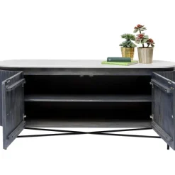 Komody*KARE Design Komoda Glenn 160x75 Cm Biało-szara