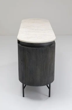 Komody*KARE Design Komoda Glenn 160x75 Cm Biało-szara