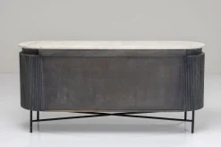 Komody*KARE Design Komoda Glenn 160x75 Cm Biało-szara