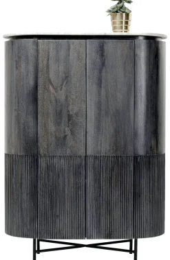 Komody*KARE Design Komoda Glenn 100x138 Cm Ciemnoszara
