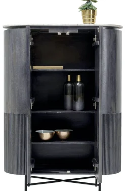 Komody*KARE Design Komoda Glenn 100x138 Cm Ciemnoszara