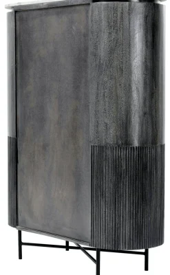 Komody*KARE Design Komoda Glenn 100x138 Cm Ciemnoszara