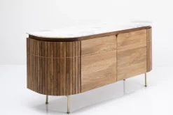 Komody*KARE Design Komoda Grace 160x78 Cm Drewno Mango - Blat Marmur