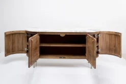 Komody*KARE Design Komoda Grace 160x78 Cm Drewno Mango - Blat Marmur