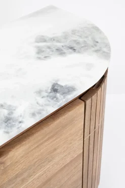 Komody*KARE Design Komoda Grace 160x78 Cm Drewno Mango - Blat Marmur