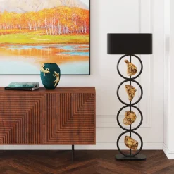 Komody*KARE Design Komoda Grooves 164x79 Cm Brązowa Mango
