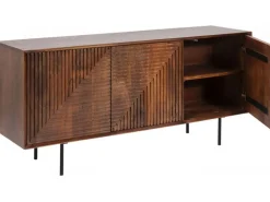 Komody*KARE Design Komoda Grooves 164x79 Cm Brązowa Mango
