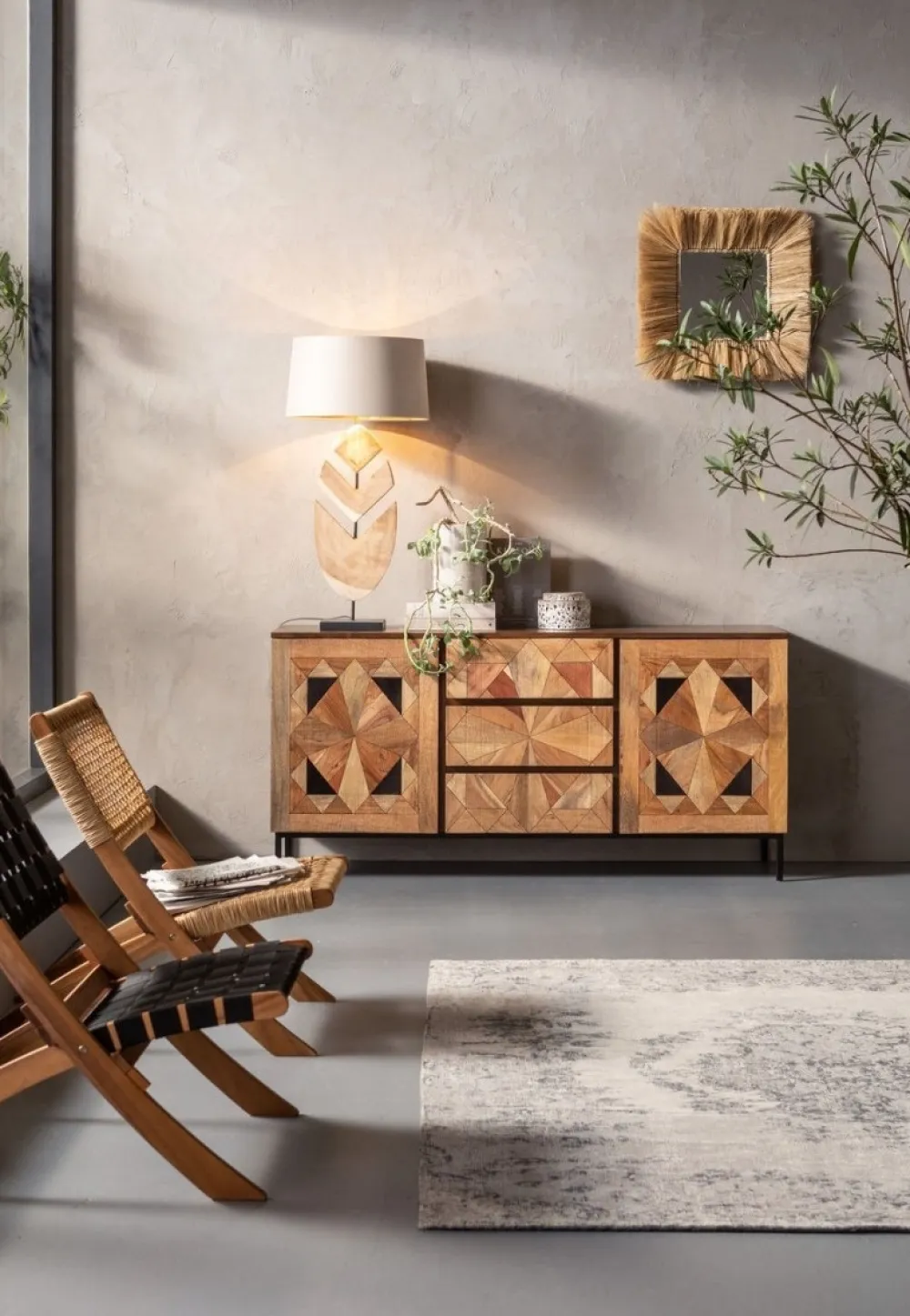 Komody*KARE Design Komoda Limara 160x78 Cm Naturalna