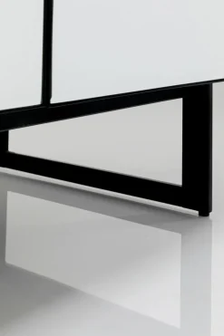 Komody*KARE Design Komoda Lustrzana 4-drzwiowa Nogi Czarne 160x80 Cm