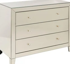 Komody*KARE Design Komoda Luxury Gold 91x75 Cm Szampańska