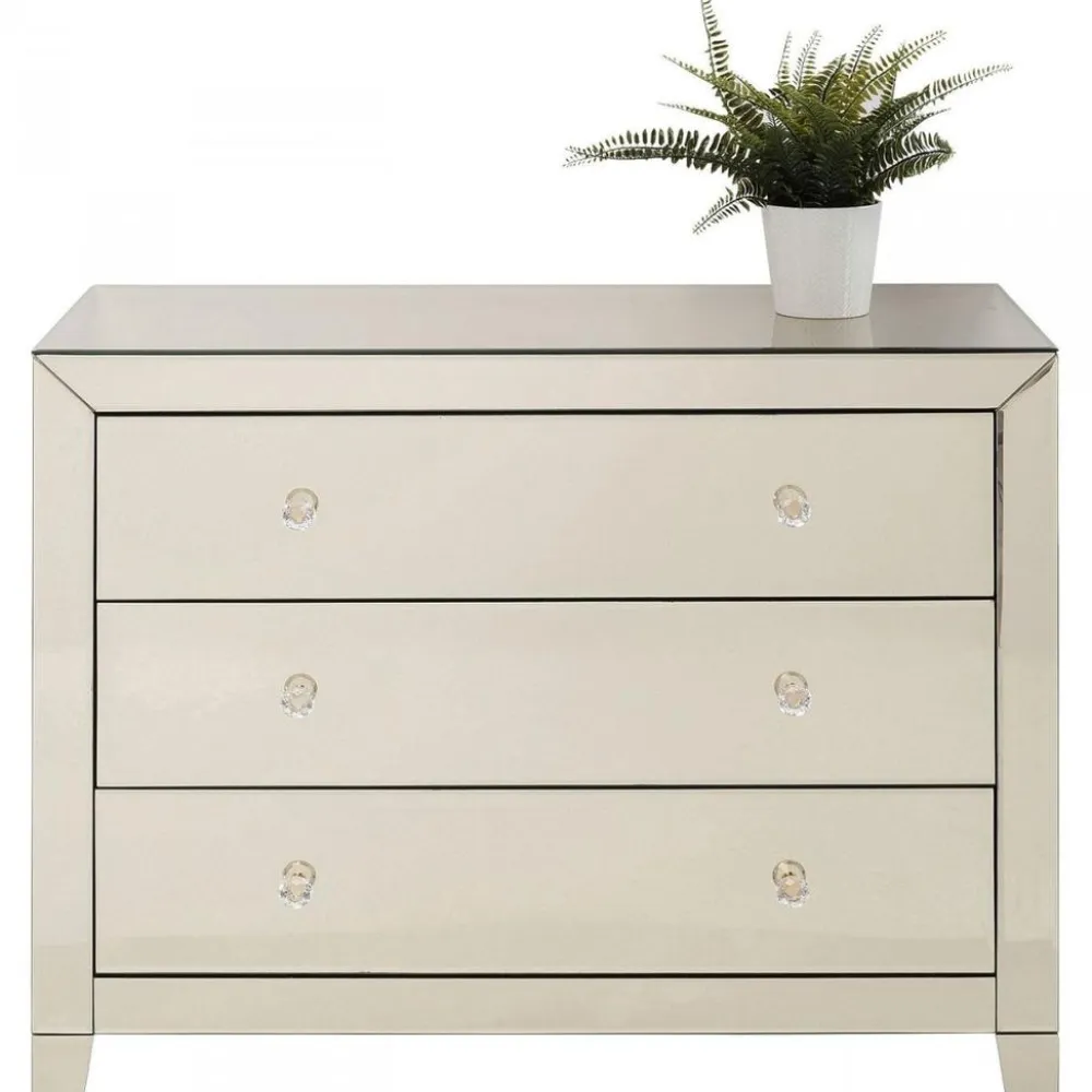 Komody*KARE Design Komoda Luxury Gold 91x75 Cm Szampańska
