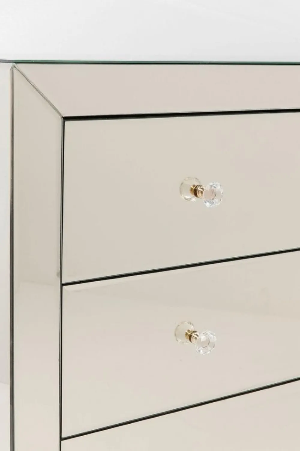 Komody*KARE Design Komoda Luxury Gold 91x75 Cm Szampańska