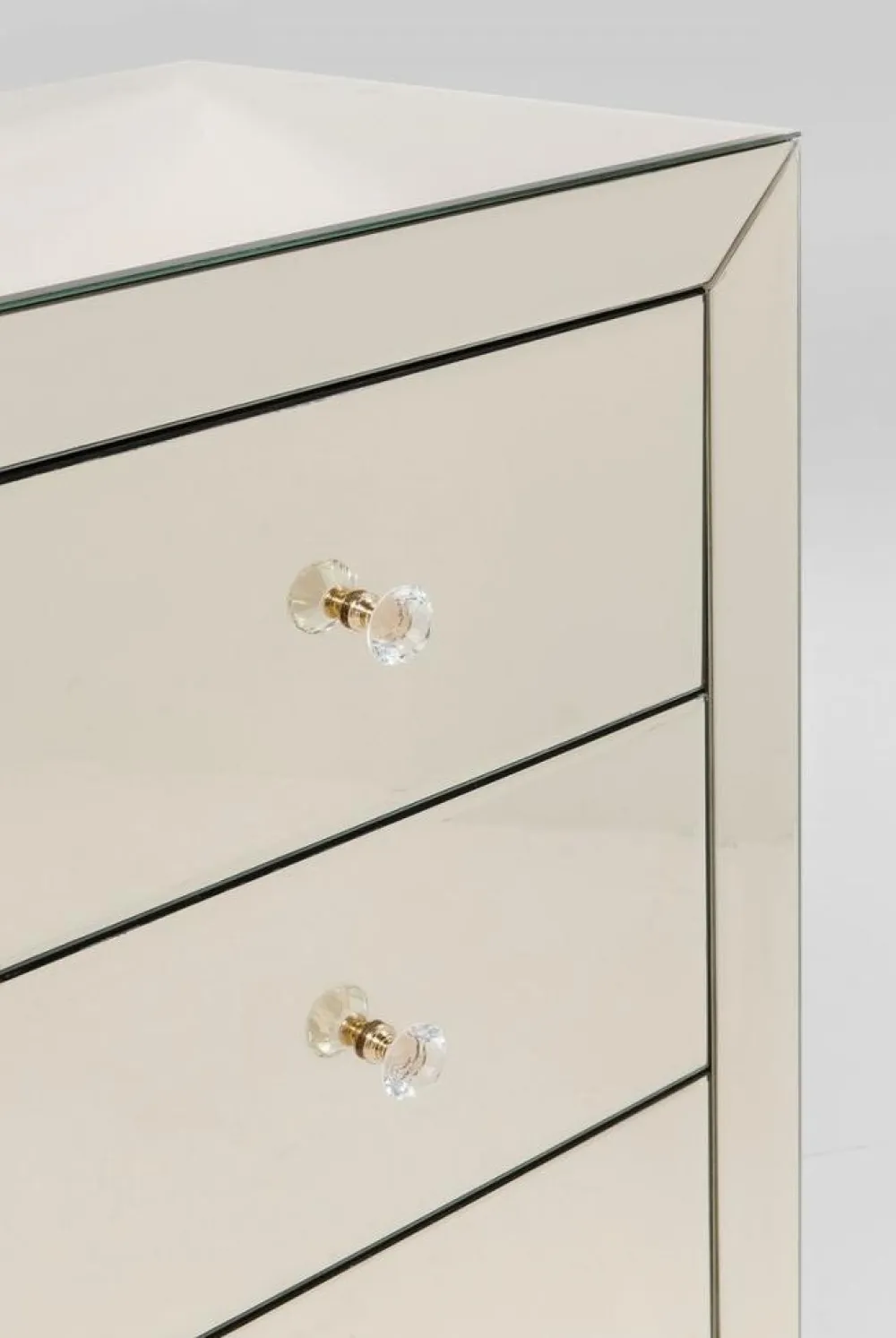 Komody*KARE Design Komoda Luxury Gold 91x75 Cm Szampańska