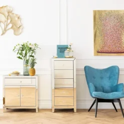 Komody*KARE Design Komoda Luxury Gold 5 49x110 Cm Szampańska