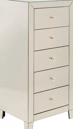 Komody*KARE Design Komoda Luxury Gold 5 49x110 Cm Szampańska