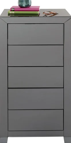 Komody*KARE Design Komoda Luxury Push 49x110 Cm Szara