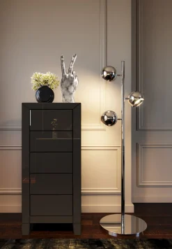 Komody*KARE Design Komoda Luxury Push 49x110 Cm Szara