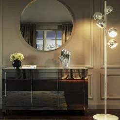 Komody*KARE Design Komoda Luxury Push 141x77 Cm Szara