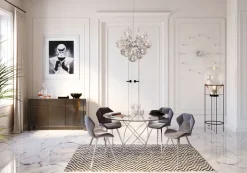 Komody*KARE Design Komoda Luxury Push 141x77 Cm Szara