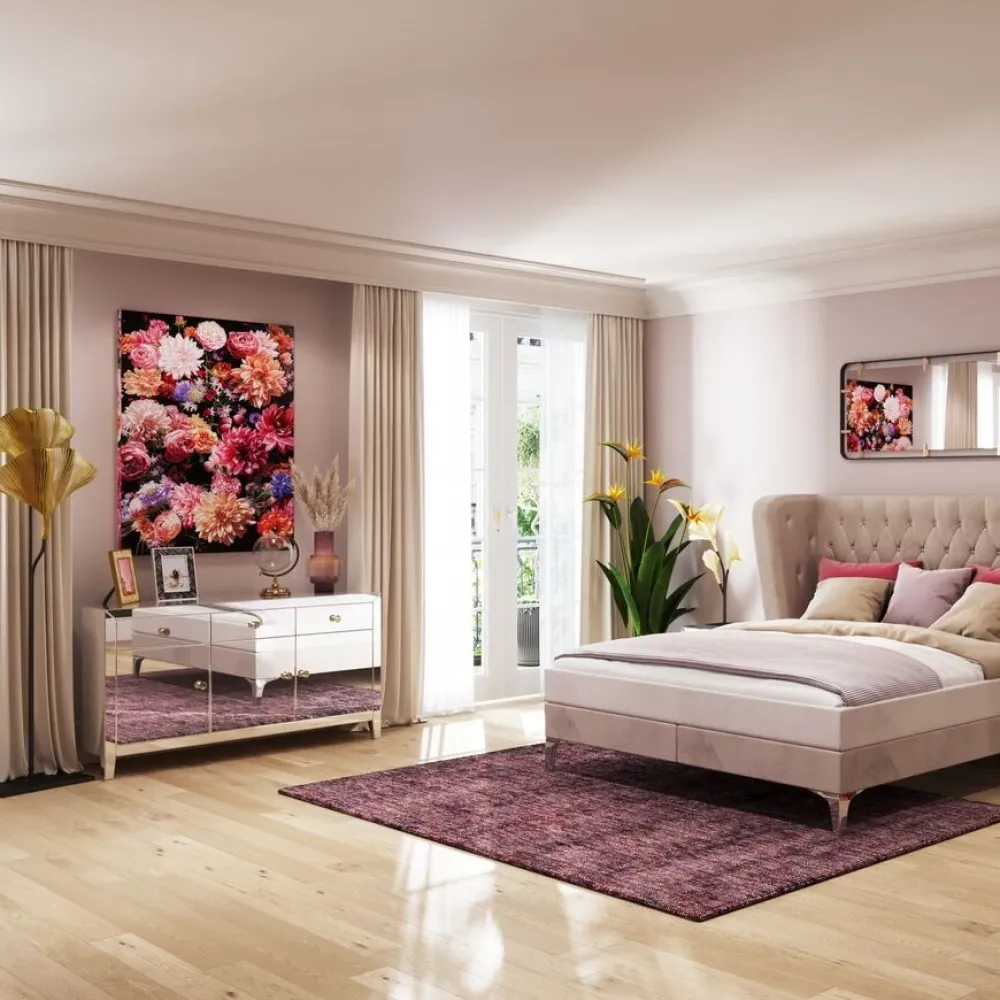 Komody*KARE Design Komoda Luxury 141x77 Cm Szampańska