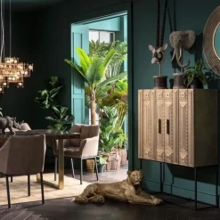 Komody*KARE Design Komoda Marrakesh 100x140 Cm Złota
