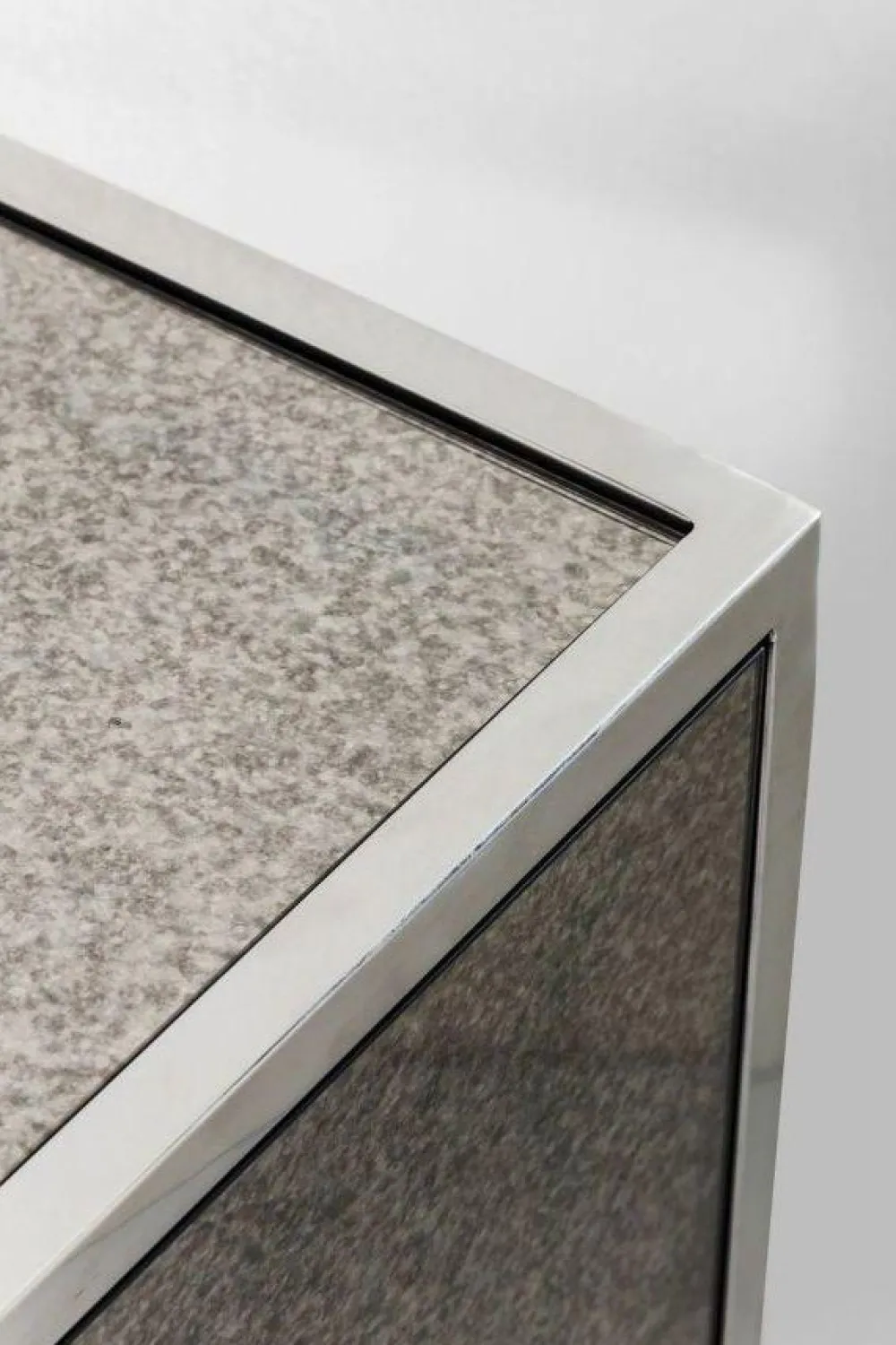 Komody*KARE Design Komoda Moonscape 156x80 Cm Srebrna