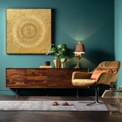 Komody*KARE Design Komoda Ravello 200x68 Cm Mango Brązowa