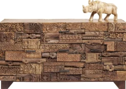 Komody*KARE Design Komoda Shanti Surprise Puzzle 160x90 Cm Drewniana