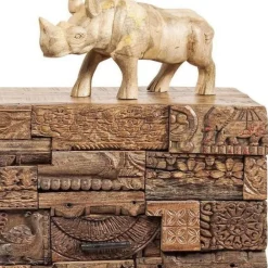 Komody*KARE Design Komoda Shanti Surprise Puzzle 160x90 Cm Drewniana