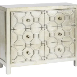Komody*KARE Design Komoda Szampańska Z 6 Szufladami Glamour 108 X 38 Cm