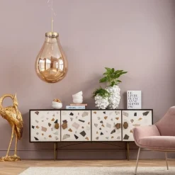 Komody*KARE Design Komoda Terrazzo 183x77 Cm Kolorowa