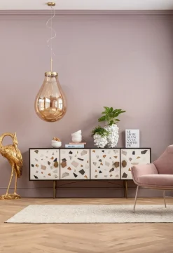 Komody*KARE Design Komoda Terrazzo 183x77 Cm Kolorowa
