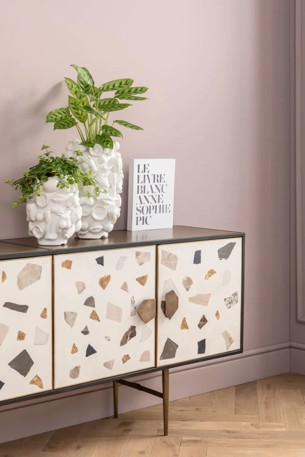 Komody*KARE Design Komoda Terrazzo 183x77 Cm Kolorowa