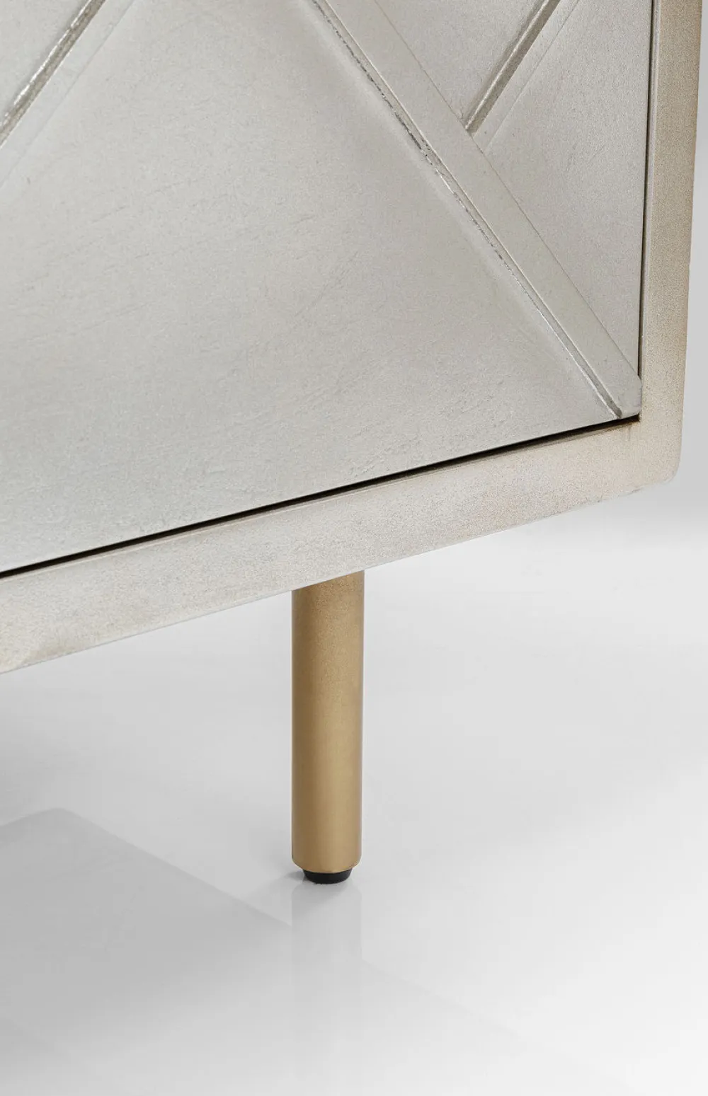 Komody*KARE Design Komoda Venice Triangle 180x64 Cm Srebrno Złota