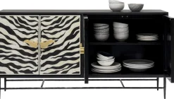 Komody*KARE Design Komoda Zebra 160x80 Cm Czarno-kremowa