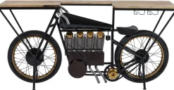 Konsole I Toaletki|Barki*KARE Design Konsola - Barek Motorbike 180x43 Cm Czarna