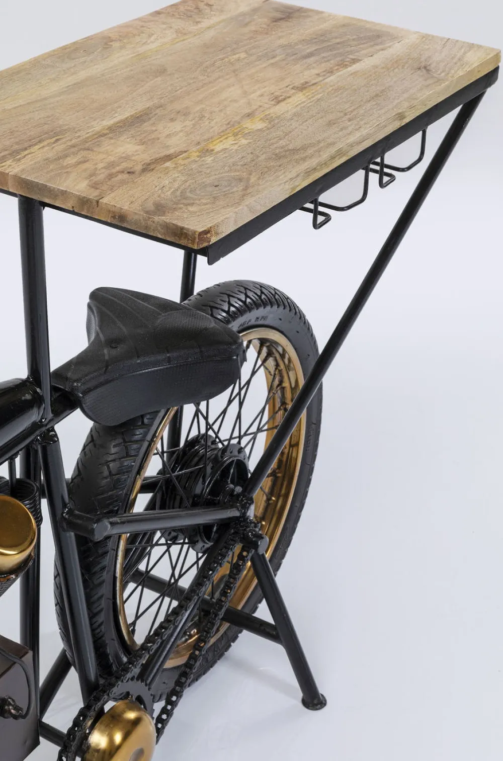 Konsole I Toaletki|Barki*KARE Design Konsola - Barek Motorbike 180x43 Cm Czarna