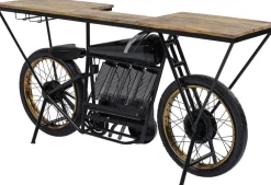 Konsole I Toaletki|Barki*KARE Design Konsola - Barek Motorbike 180x43 Cm Czarna