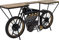 Konsole I Toaletki|Barki*KARE Design Konsola - Barek Motorbike 180x43 Cm Czarna