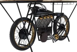 Konsole I Toaletki|Barki*KARE Design Konsola - Barek Motorbike 180x43 Cm Czarna