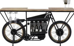 Konsole I Toaletki|Barki*KARE Design Konsola - Barek Motorbike 180x43 Cm Czarna