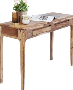 Biurka*KARE Design Konsola Brooklyn 110x40 Cm Brązowa