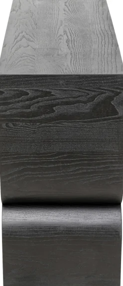 Konsole I Toaletki*KARE Design Konsola Do Przedpokoju Czarna MDF 120x38 Cm