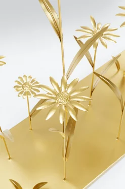 Konsole I Toaletki*KARE Design Konsola Flower Meadow 100x25 Cm Złota