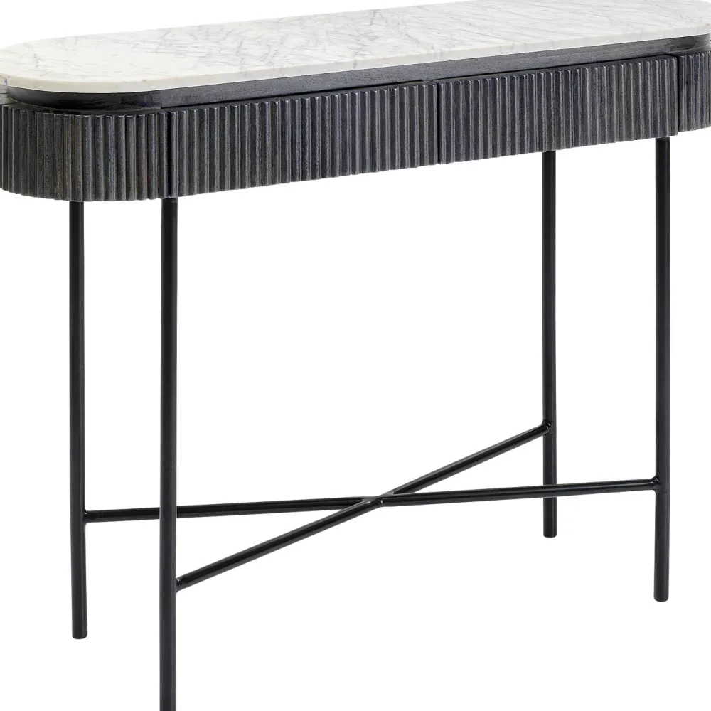 Konsole I Toaletki*KARE Design Konsola Glenn 100x32 Cm Blat Marmur